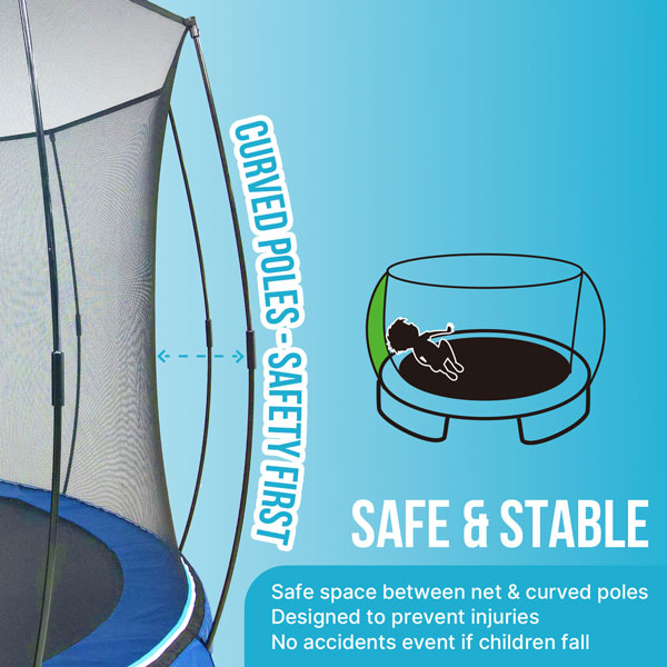 LeJump Springzero 12' Heavy Duty Springless Trampoline with Basketball ...